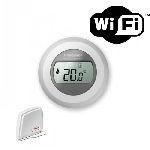 Termostato a dos hilos Marca Honeywell Modelo KITROUNDRF con pasarela WIFI